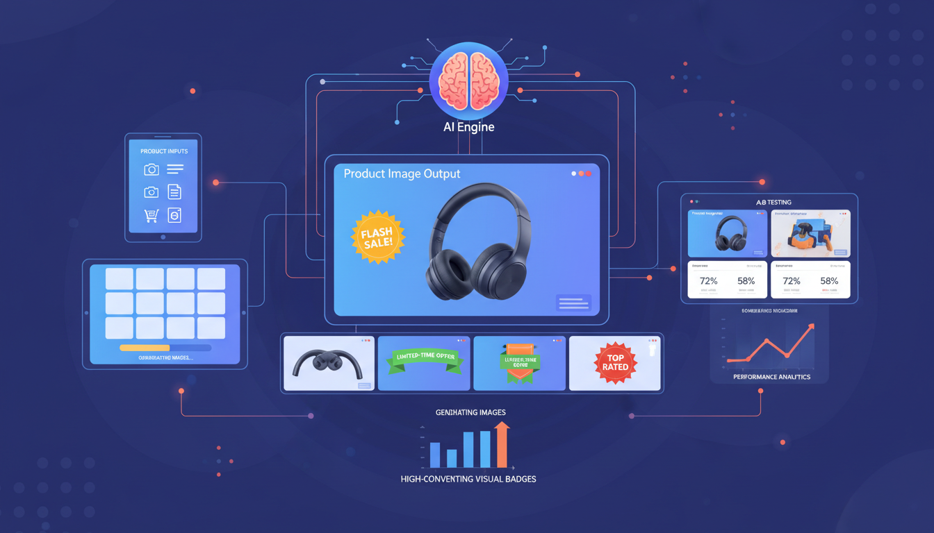 AI-powered ad creator generating high-converting Amazon ad creatives effortlessly