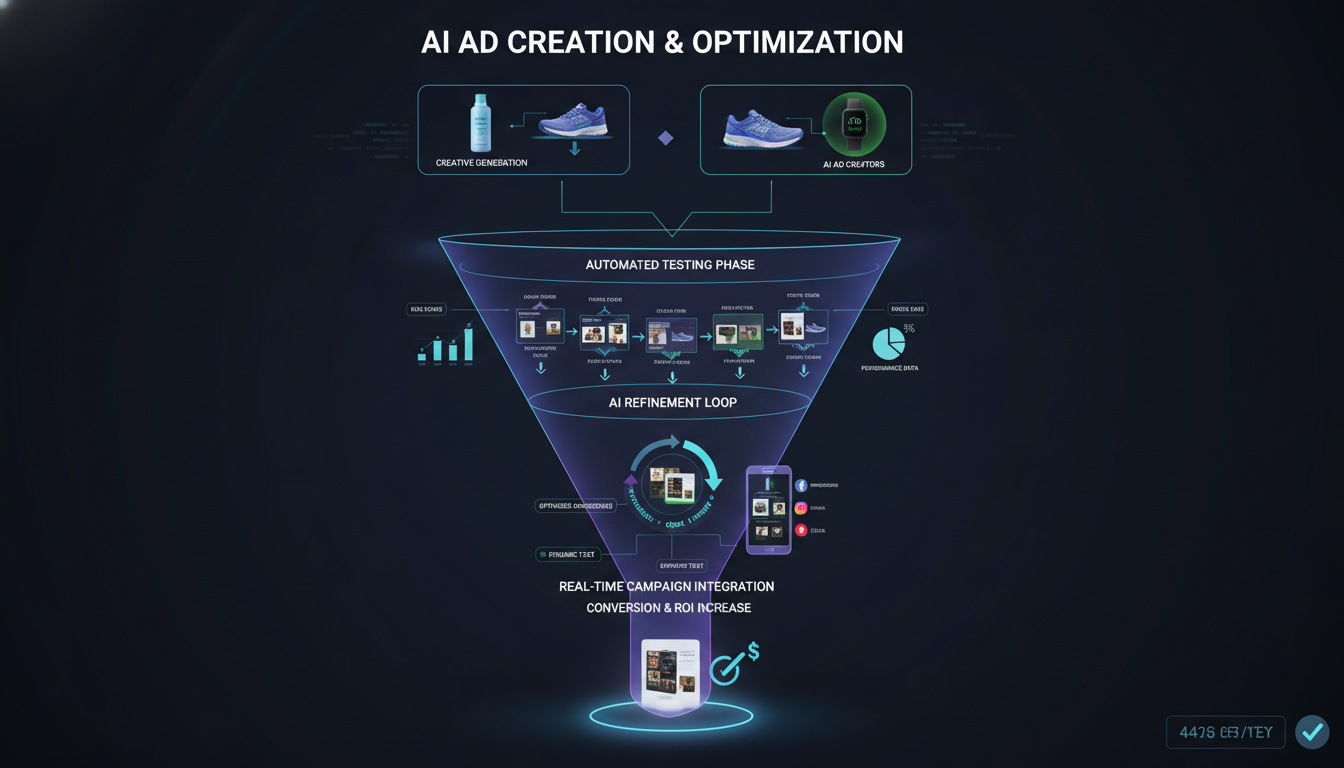 AI ad generator workflow optimizing Amazon sponsored ads creatives