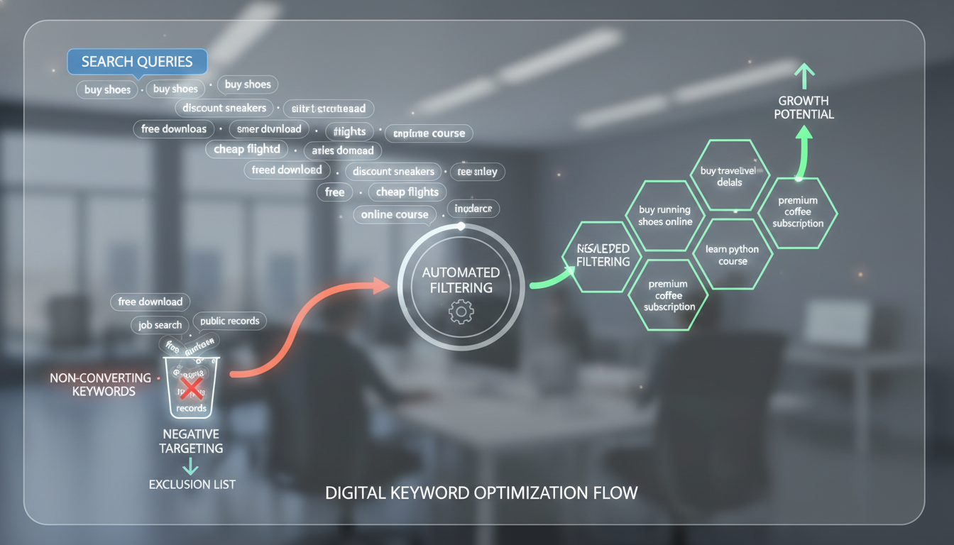AI tool for negative keyword optimization and keyword harvesting on Amazon