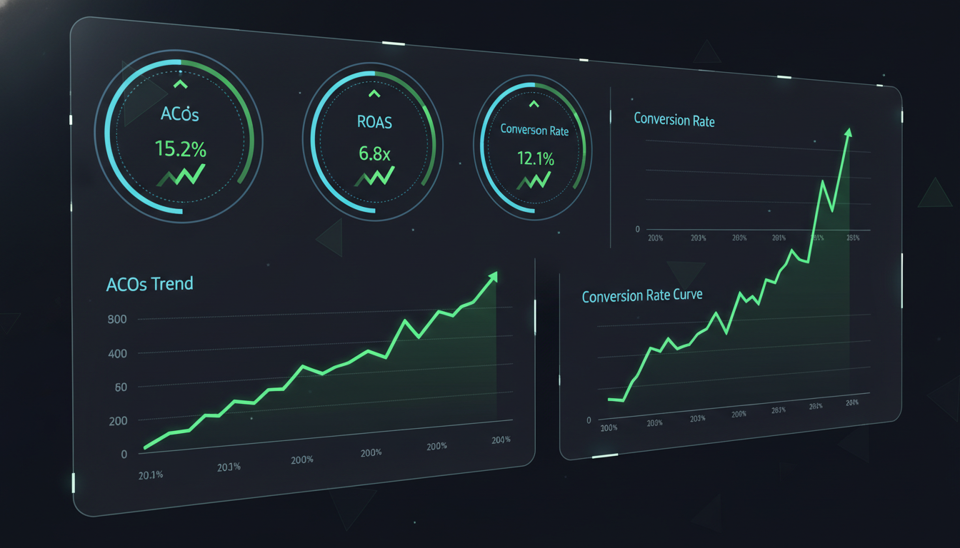 Amazon campaign optimization dashboard with AI-driven analytics